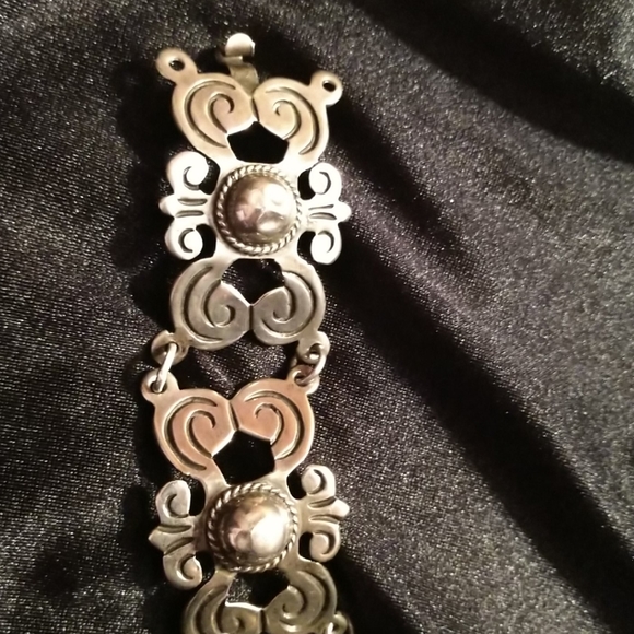 Vintage mexican silver bracelet. - Picture 4 of 7